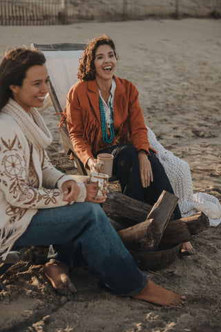 Desert Fringe Jacket Brick