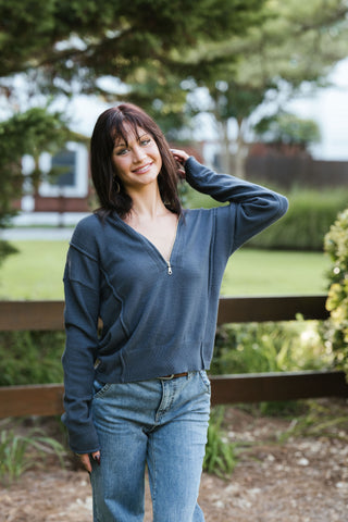 Oyster Trail Sweater - Midnight