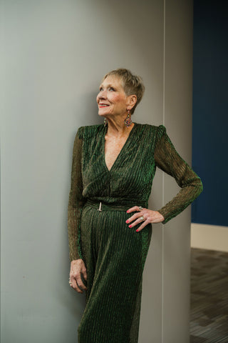 Metalic Crinkle Jumpsuit