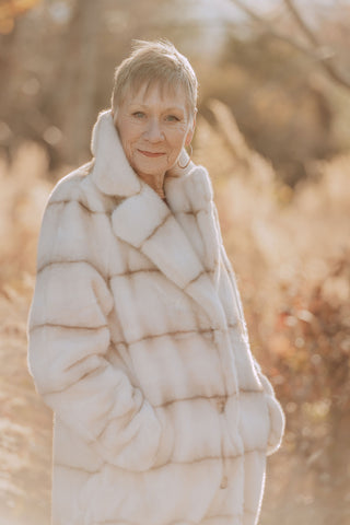 Mob Wife Faux Sable Coat O/S