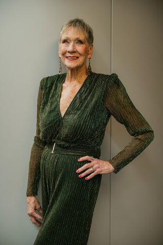 Metalic Crinkle Jumpsuit