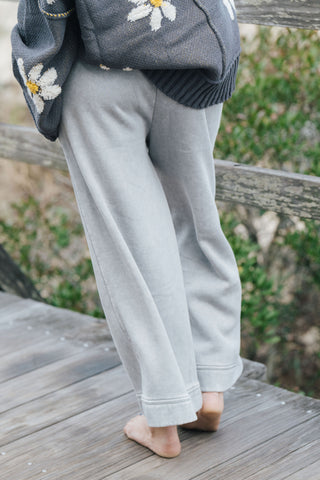 Penny Pinned Hem Pants - Sleet