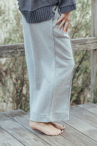 Penny Pinned Hem Pants - Sleet