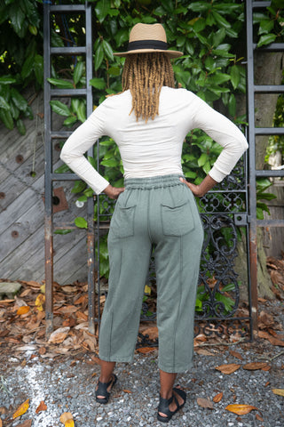 Barrel Terry Pants Pine