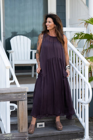 Positano Maxi O/S Aubergine