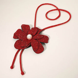 Long Poinsettia Necklace