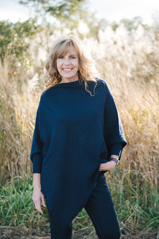 Seaside Wrap Navy O/S