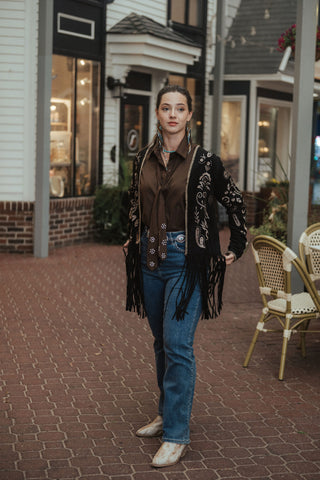 Praire Smoke Suede Coat