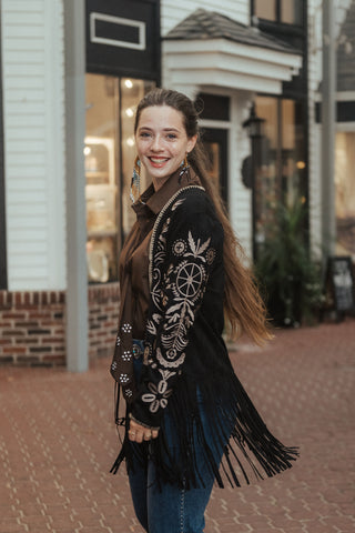 Praire Smoke Suede Coat