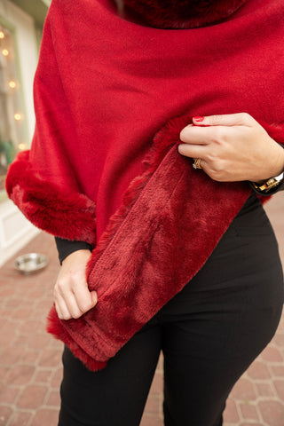 Boardwalk Baronese Poncho O/S Bloodox