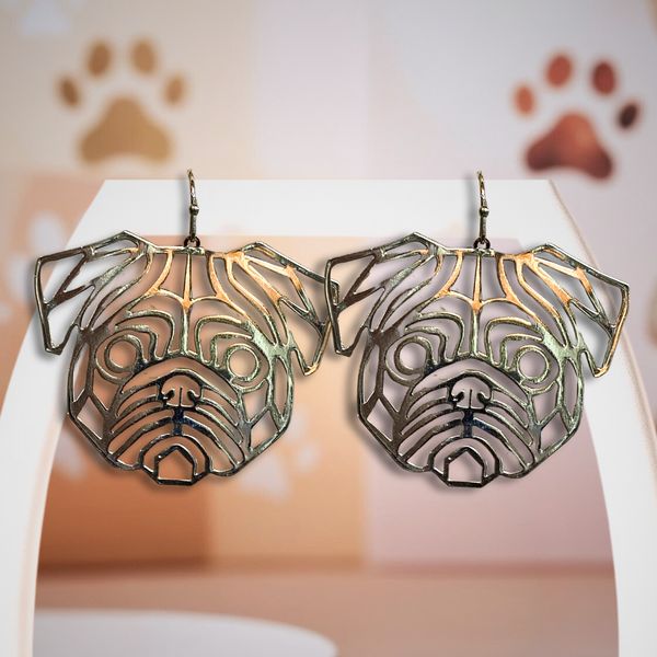 Pug earrings