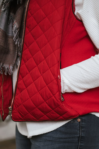 Who Needs Sleeves Plus Size Vest Red