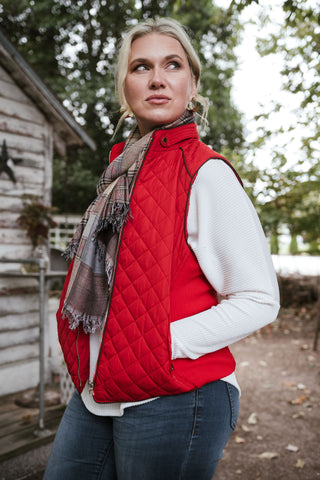 Who Needs Sleeves Plus Size Vest Red