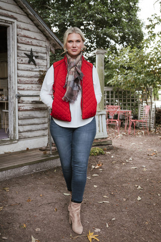 Who Needs Sleeves Plus Size Vest Red
