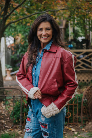 Ride With The Wind Jacket Vintage Red