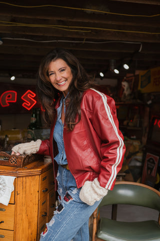 Ride With The Wind Jacket Vintage Red