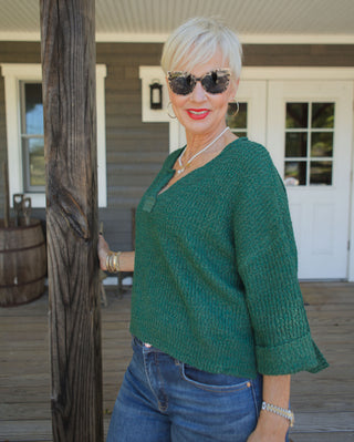 Sarafina Pullover Sweater-DK GN