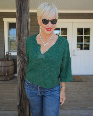 Sarafina Pullover Sweater-DK GN