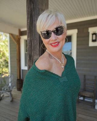 Sarafina Pullover Sweater-DK GN