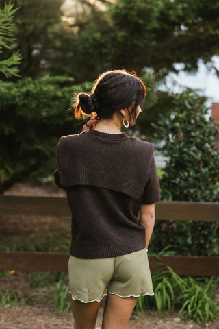 Seaside Society Sweater Choc