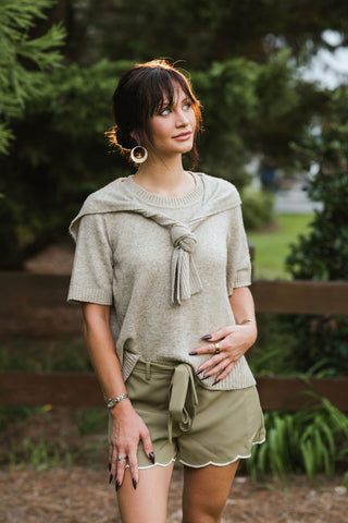 Seaside Society Sweater truffle