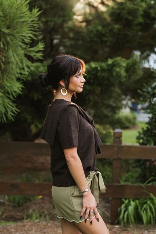 Seaside Society Sweater Choc
