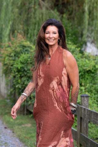 French Garden Linen Maxi O/S Siena