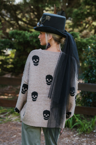 Skully Sweater taupe