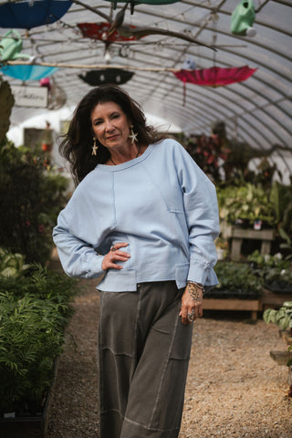 Carmela Pullover Sweatshirt MilkyBlu