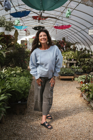 Carmela Pullover Sweatshirt MilkyBlu