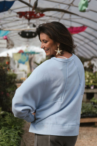 Carmela Pullover Sweatshirt MilkyBlu