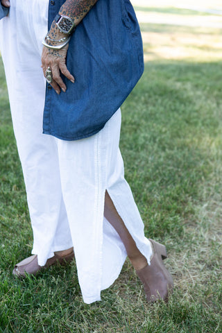 Beach Glam Pants-white
