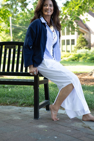Beach Glam Pants-white