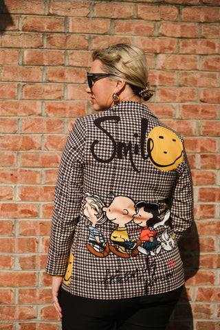 Snoopy & Friends Jacket O/S Ivory