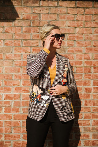 Snoopy & Friends Jacket O/S Ivory