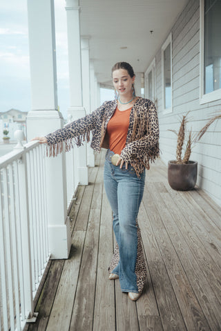 Spice Girl Leopard Jacket Multi