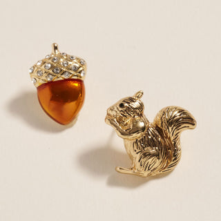 Squirrel & Acorn Earrings