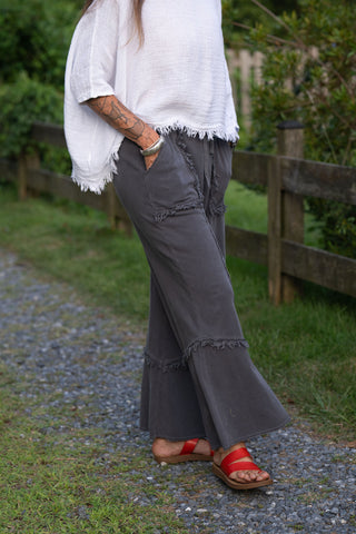 Sunwashed Linen Top O/S WT