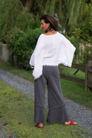 Sunwashed Linen Top O/S WT