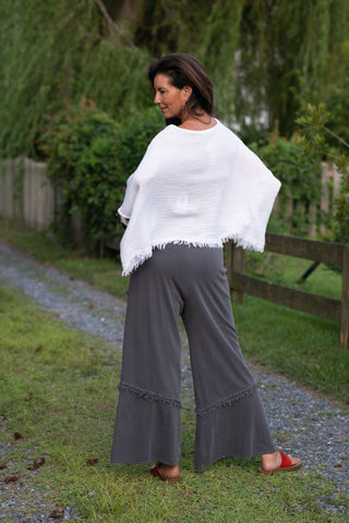 Sunwashed Linen Top O/S WT