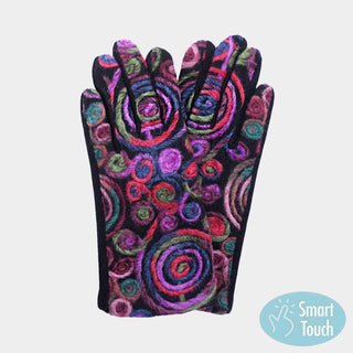 Hypnotic Swirls gloves