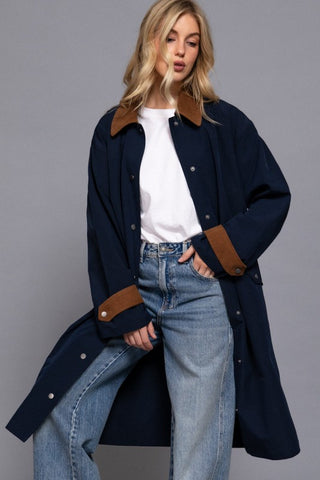 Gloomy Day In England Trench BLU