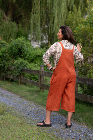 Colonial Fields Linen Top O/S