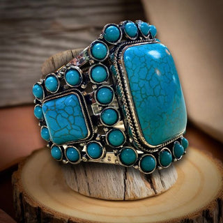 Faux Turq Navajo Giant Cuff