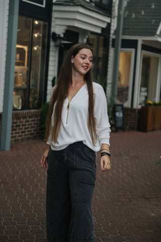 Zip It Top Off white