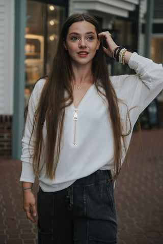 Zip It Top Off white