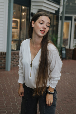 Zip It Top Off white