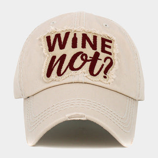 Wine Not Baseball cap