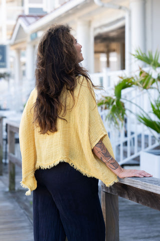 Sunwashed Linen Top O/S Must