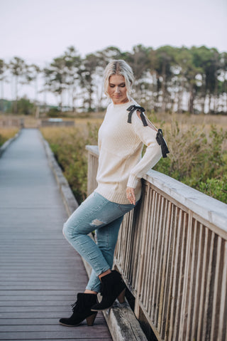 Ribbon Dancer Sweater off white O/S